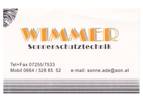 Wimmer Sonnenschutz